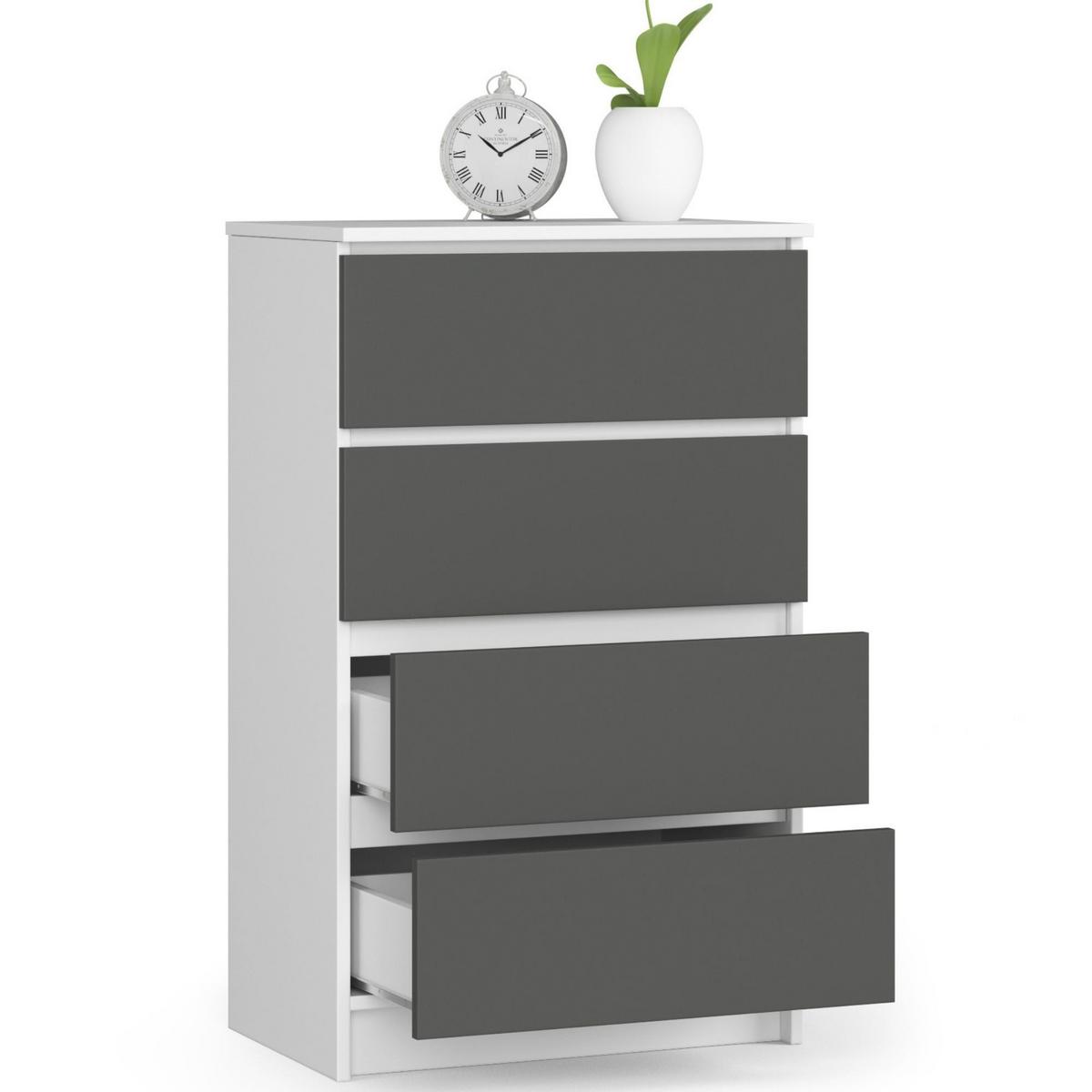 KOMMODE - Weiß, Holzwerkstoff (60/99/40cm) - RAUMHIRSCH FURNITURE