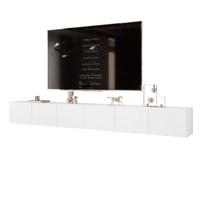 TV-LOWBOARD weiß matt, hängend mit LED-Beleuchtung - Weiß, Holzwerkstoff (300/36/40cm) - Idohome