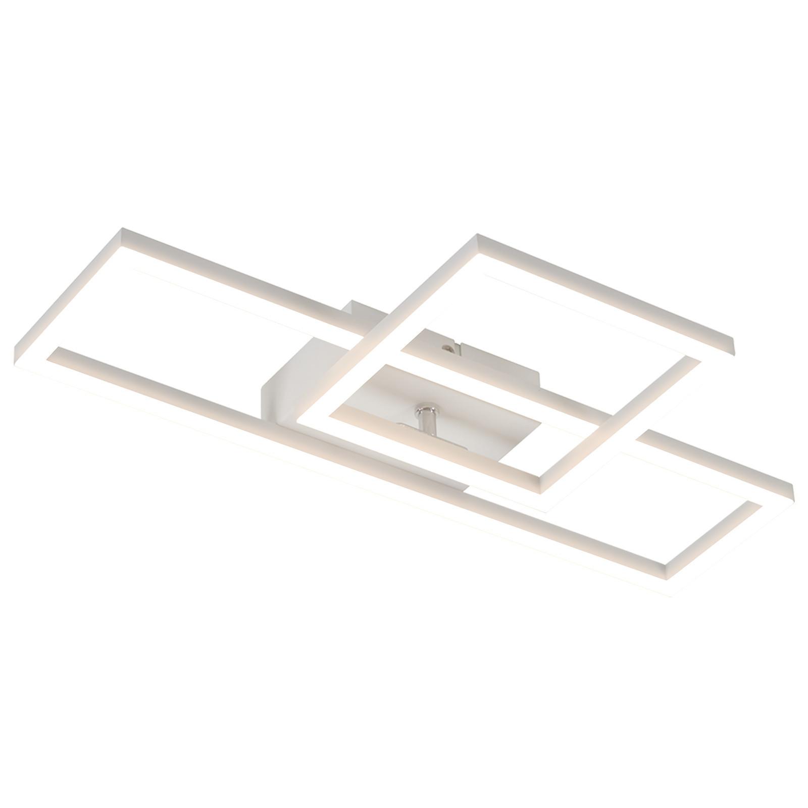 LED-DECKENLEUCHTE Malloy 42/20/7 cm - Weiß, Metall (20/42/7cm) - Nettlife