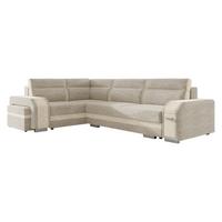 ECKSOFA Assan, Seite: Links - Chromfarben/Beige, Holz/Kunststoff (305/205cm) - MIRJAN24
