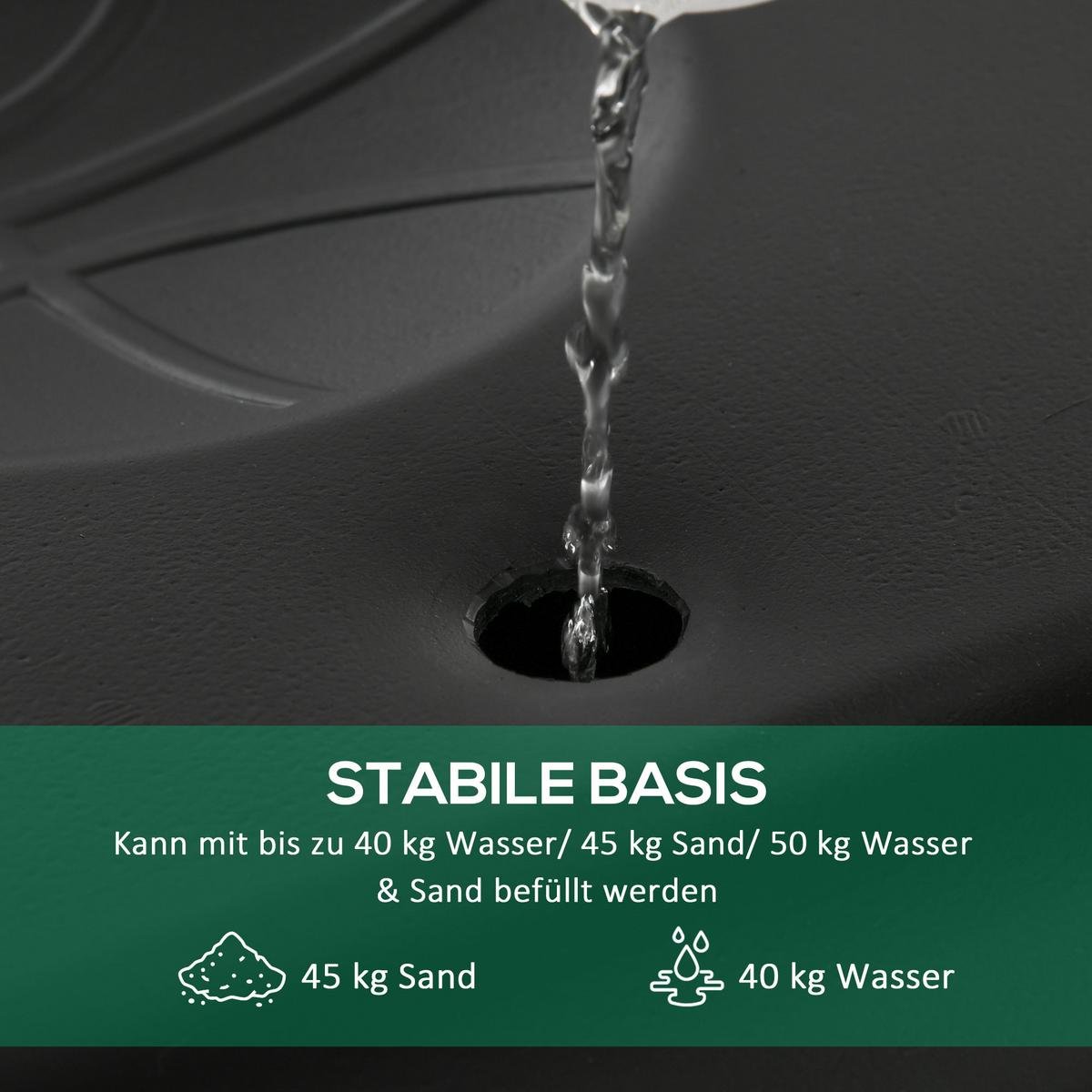 BASKETBALLSTÄNDER mit Rädern rollbar 210-260 cm höhenverstellbar Stahl Schwarz - Schwarz, Metall (60/90cm) - HOMCOM
