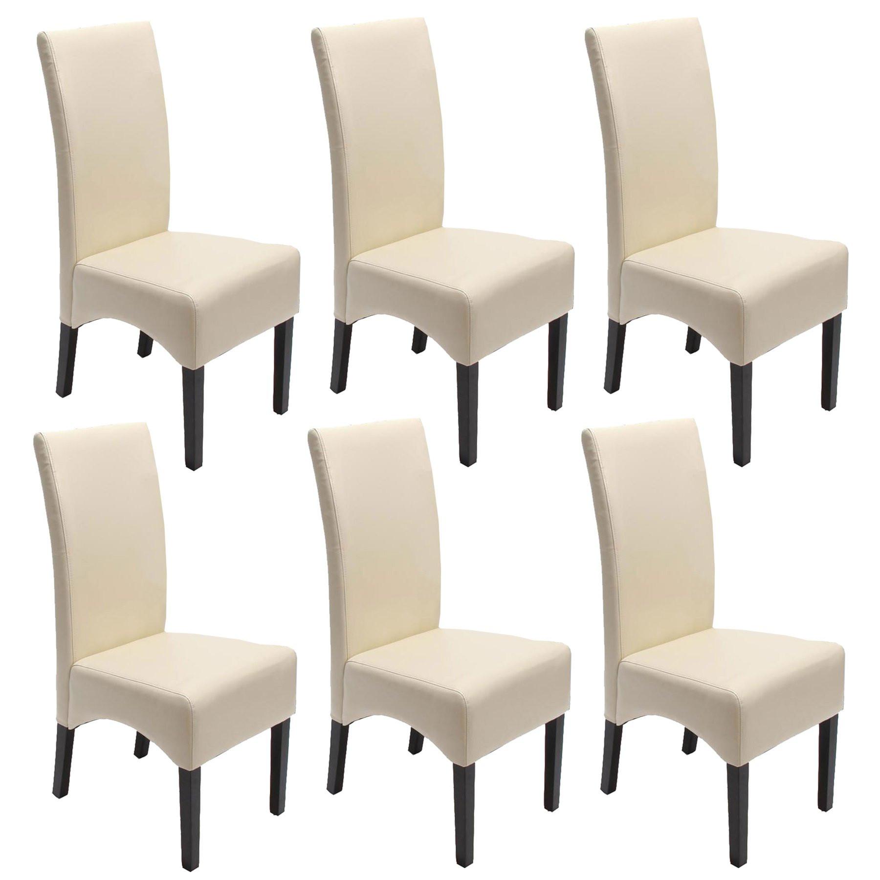 ESSZIMMERSTUHL Beige 6er-Set - Beige/Creme, Holz (44/102/54cm) - MCW