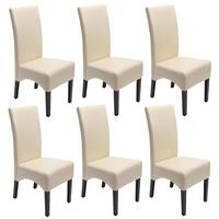 ESSZIMMERSTUHL Beige 6er-Set - Beige/Creme, Holz (44/102/54cm) - MCW