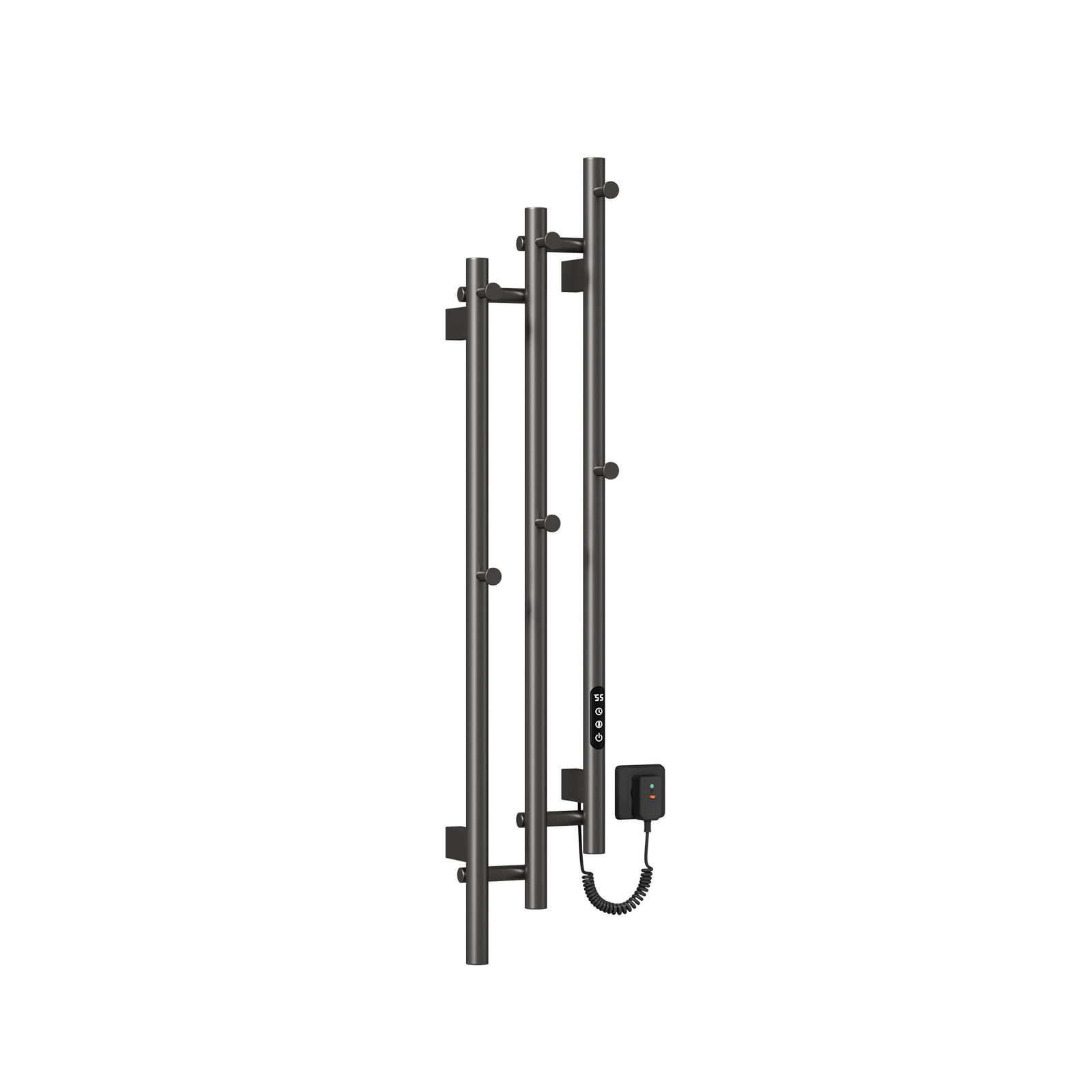 HEIZKÖRPER elektrisch vertikal 115 x 21,6 cm mit Smart-Steuerung Anthrazit - Anthrazit, Metall (21.6/115/9.4cm) - EMKE