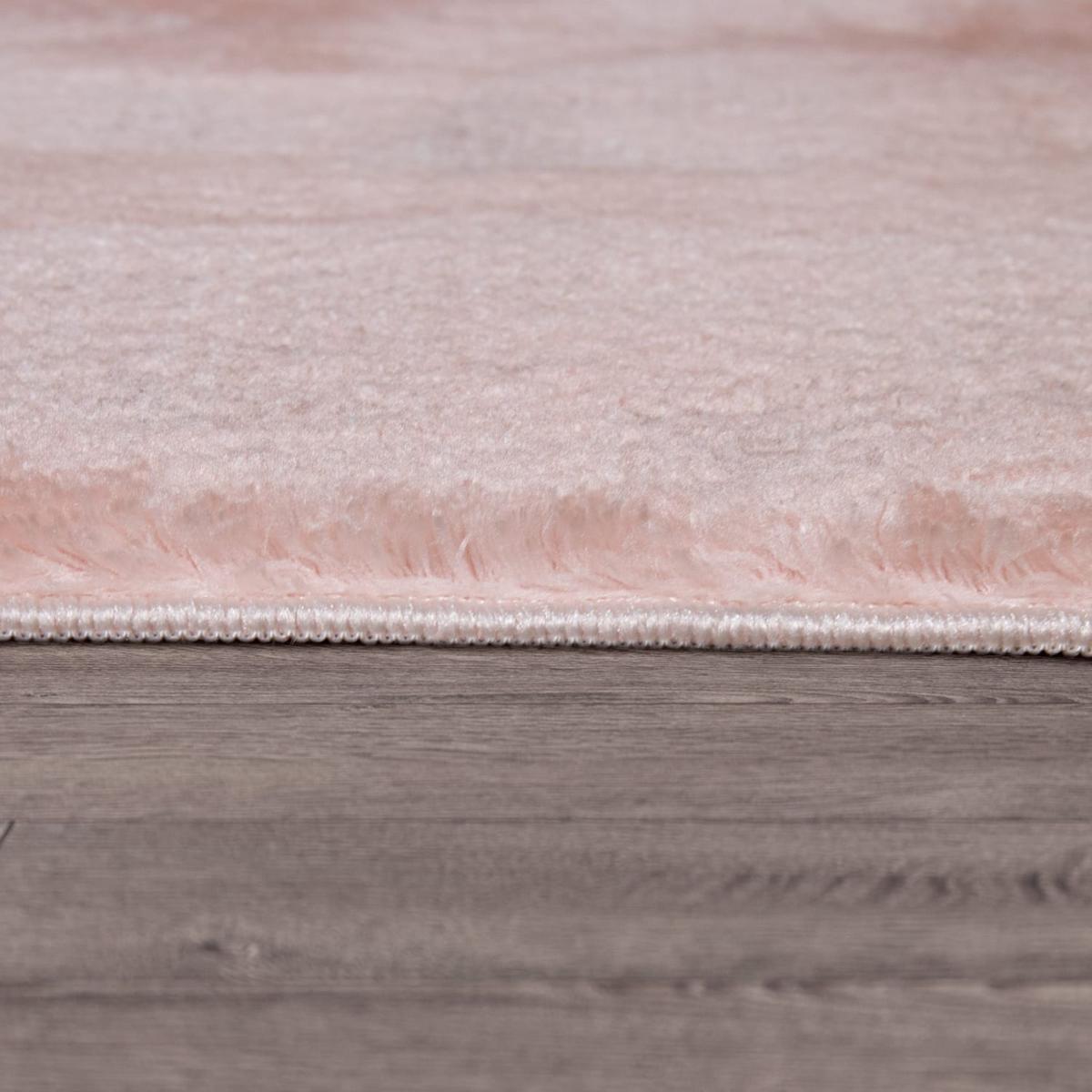 FLACHWEBETEPPICH Rosa Ø 160 cm - Rosa, Kunststoff (160/160cm) - TT Home