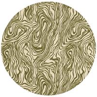 BADEMATTE Abstrakt - Marmor - Grün Badvorleger 70x70 cm - Dunkelgrün, Textil (70/70cm) - OnlyWow