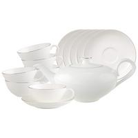 TEESERVICE Anmut Platinum No.1 weiß 3-tlg. - Weiß, Keramik (2/2/2cm) - Villeroy & Boch