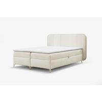 BOXBETT Avery - Creme, Holzwerkstoff/Textil (180/200cm) - Fun Möbel