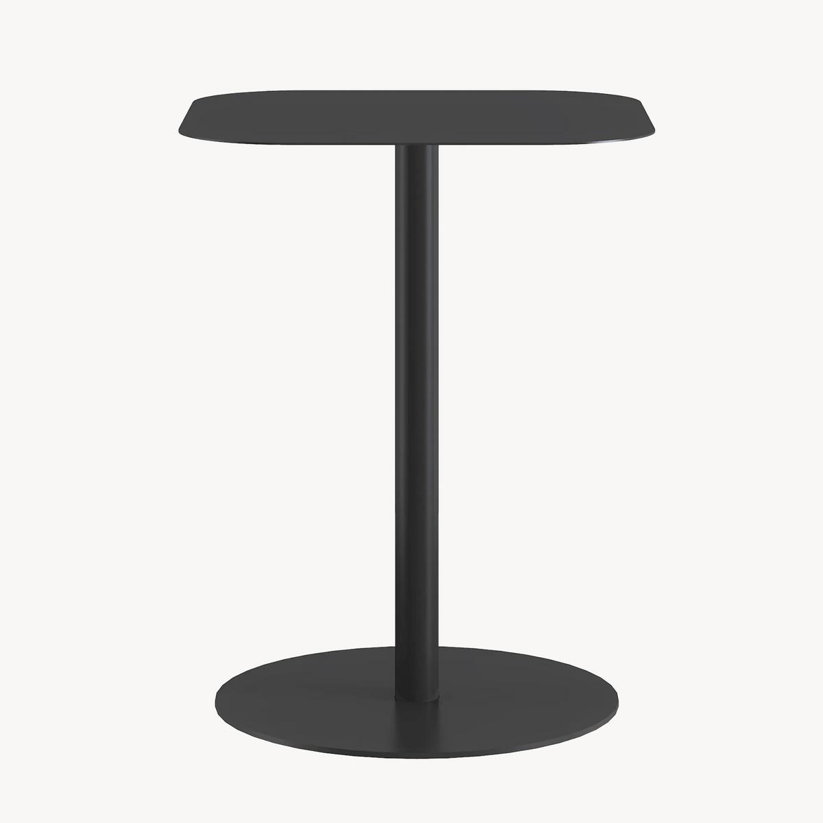 BEISTELLTISCH Nastätten - Schwarz, Metall (40/40/50cm) - [en.casa]