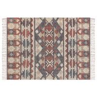 TEPPICH geflochten Kalfa 230/160 cm - Multicolor, Naturmaterialien (160/230cm) - Beliani