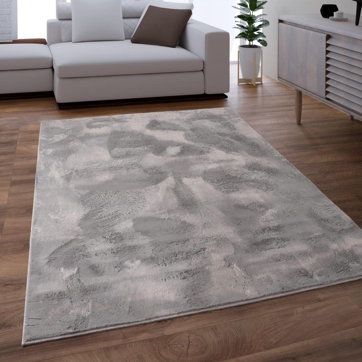 KURZFLORTEPPICH, einfarbig, aus Polyester, Anthrazit, 200 x 290 cm - Anthrazit, Textil (200/290cm) - KADIMA DESIGN