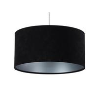 HÄNGELEUCHTE Schwarz 40/20 cm - Silberfarben/Schwarz, Kunststoff (40/0.6/20cm) - ONZENO