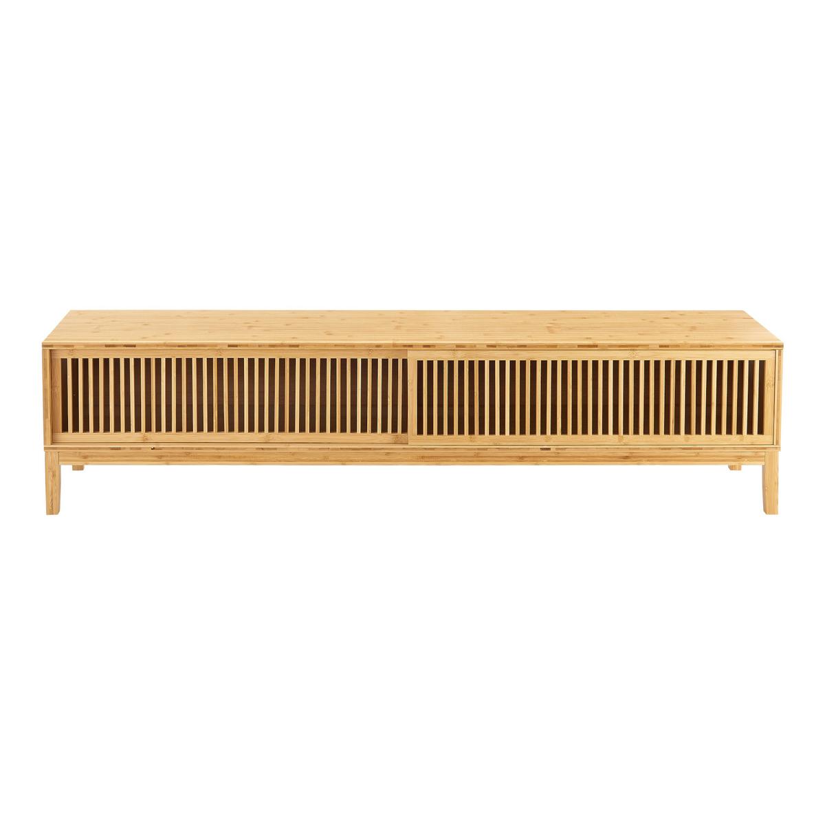 LOWBOARD Videbæk - Naturfarben, Holz (160/38/40cm) - [en.casa]