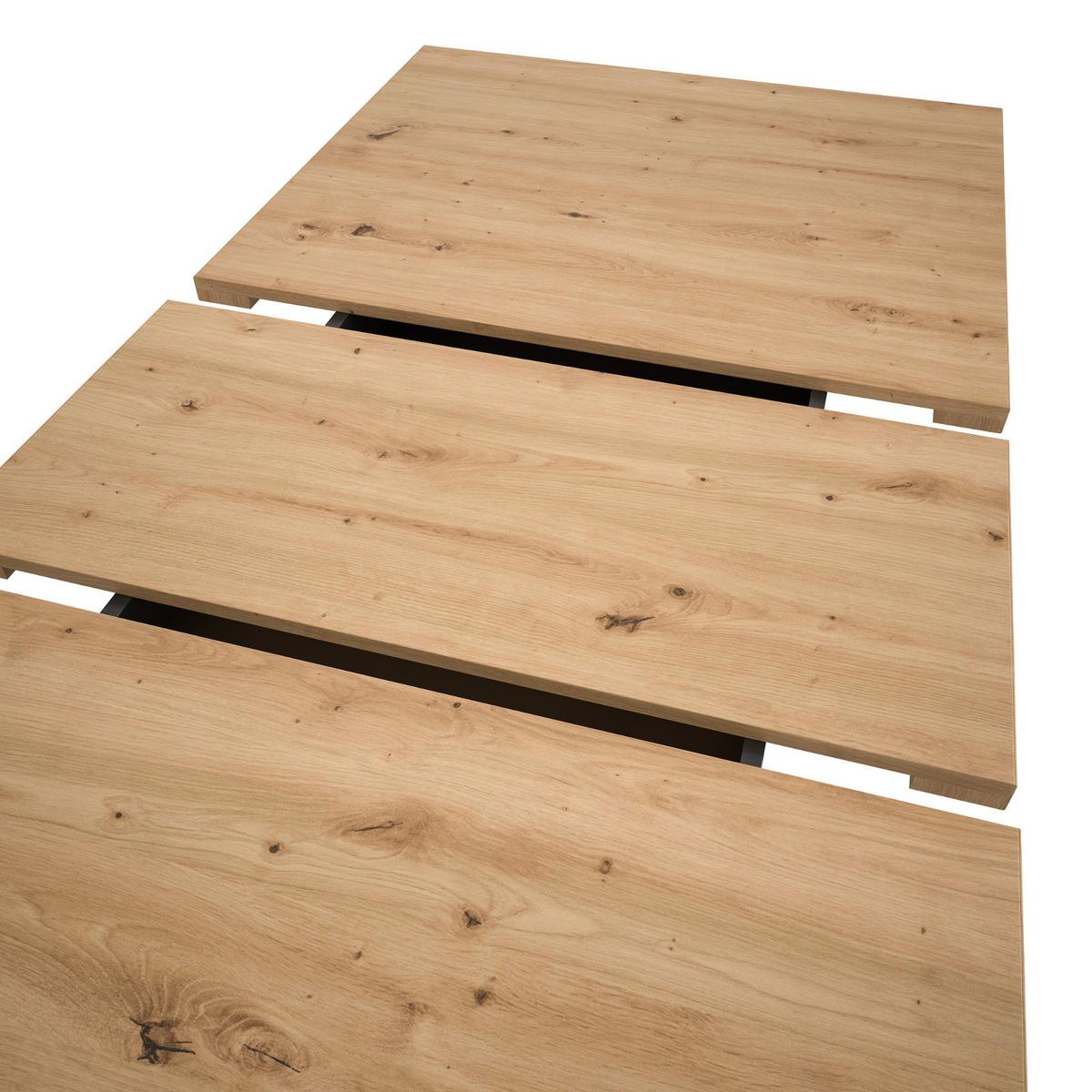 ESSTISCH Eiche Artisan, Küchentisch ausziehbar 150 - 190 cm - Eiche Artisan, Holzwerkstoff/Metall (150/90/76cm) - Inn.Furn