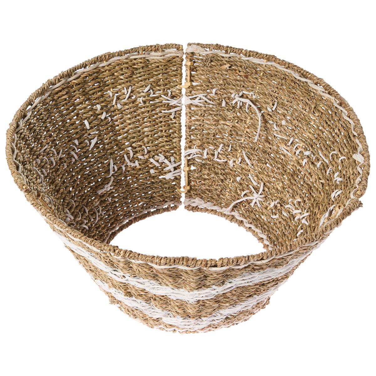 WEIHNACHTSBAUMKRAGEN 24 cm Naturfarben Hiver - Naturfarben, Naturmaterialien (24cm) - Beliani