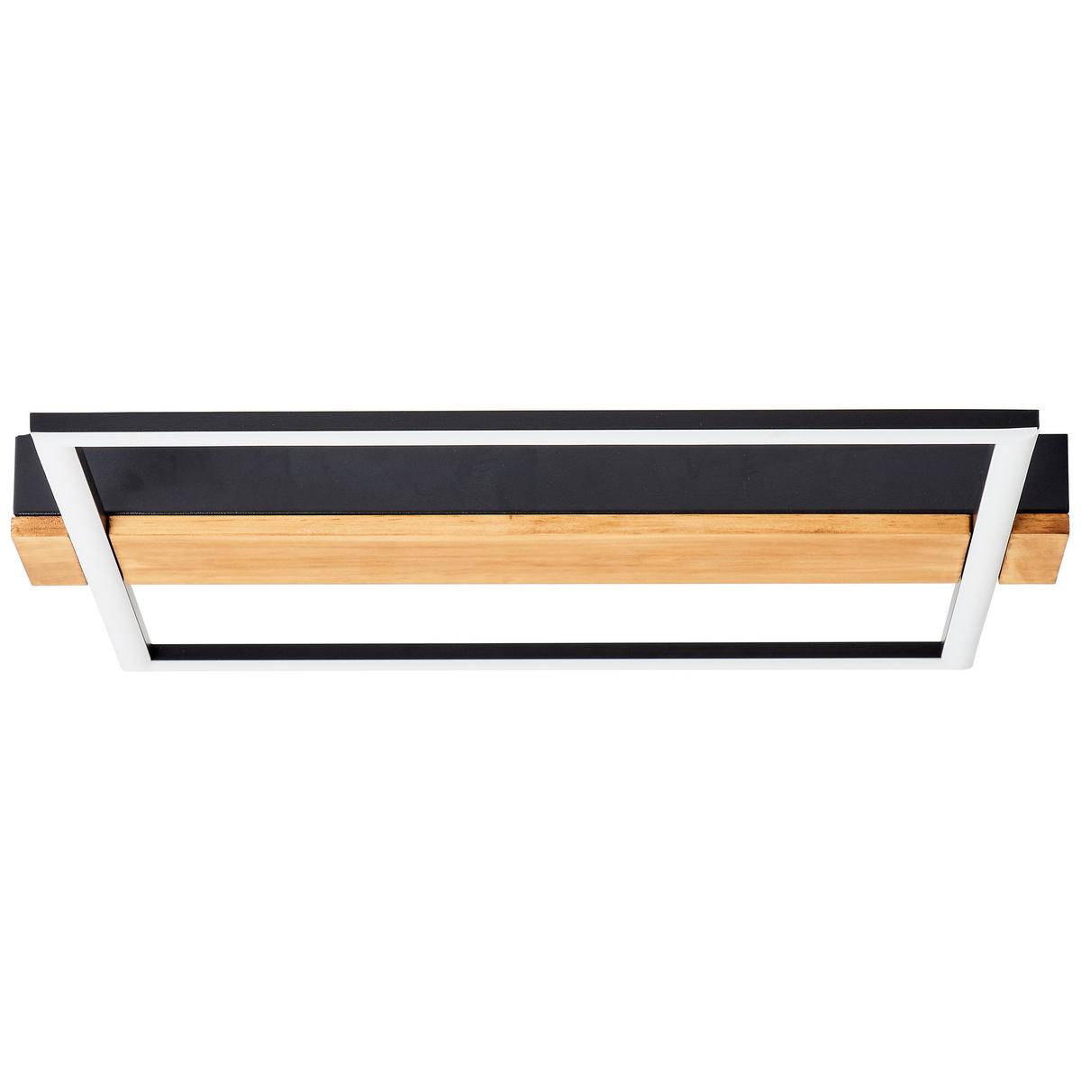 DECKENLEUCHTE Loneos G99746/76 - Schwarz, Holz (45/40/4.6cm) - Brilliant