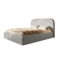 BETT 180x200 - Polsterbett mit Bettkasten und Metallrahmen - Modern Betten - Eleganter Puente-Stoff - Kollektion Verona - Grau - Grau, Holz/Textil (180/200cm) - Alpi-Möbel