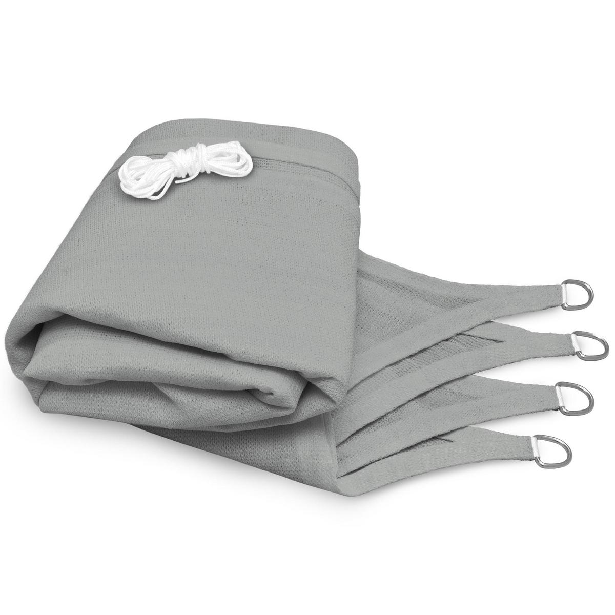 SONNENSEGEL SolVision HS9 300/400 cm rechteckig Grau HDPE - Grau, Kunststoff (400/300cm) - Sol Royal