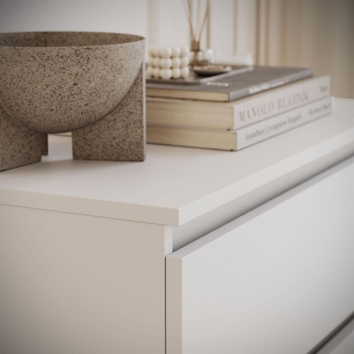 HIGHBOARD HANA M3 Weiß - Weiß, Holzwerkstoff (70/75/40cm) - Lookway