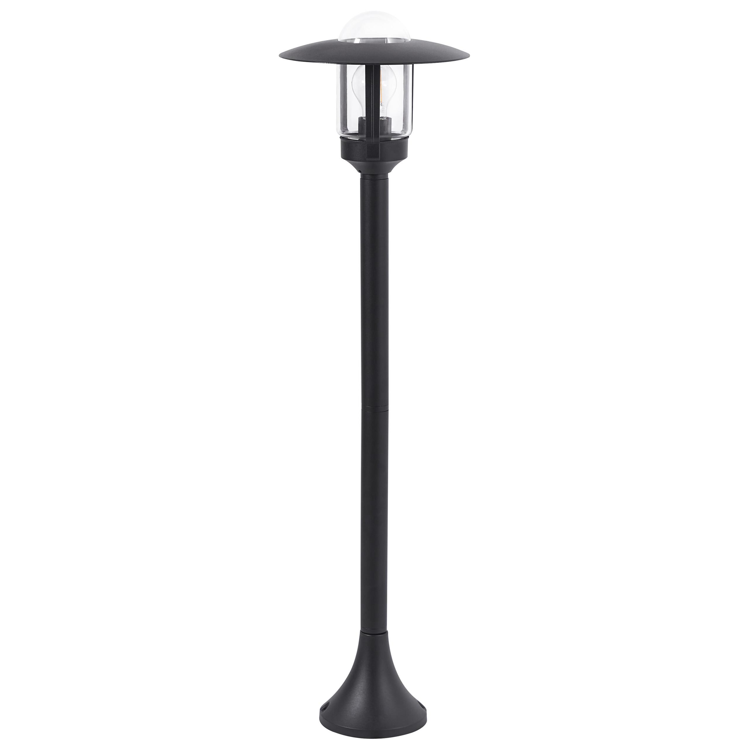 POLLERLEUCHTE Schwarz Tizu - Schwarz, Metall (25/25/98cm) - Beliani