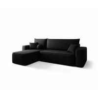 ECKSOFA Agepo In Curio - Schwarz, Holzwerkstoff/Textil (250/150cm) - Fun Möbel