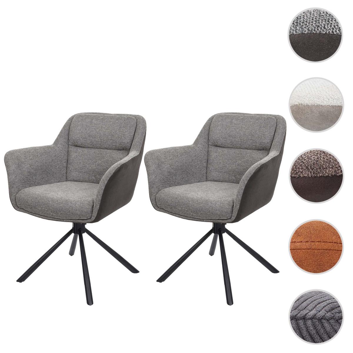 ESSZIMMERSTUHL Grau - Dunkelgrau/Grau, Textil (65/83/57cm) - MCW