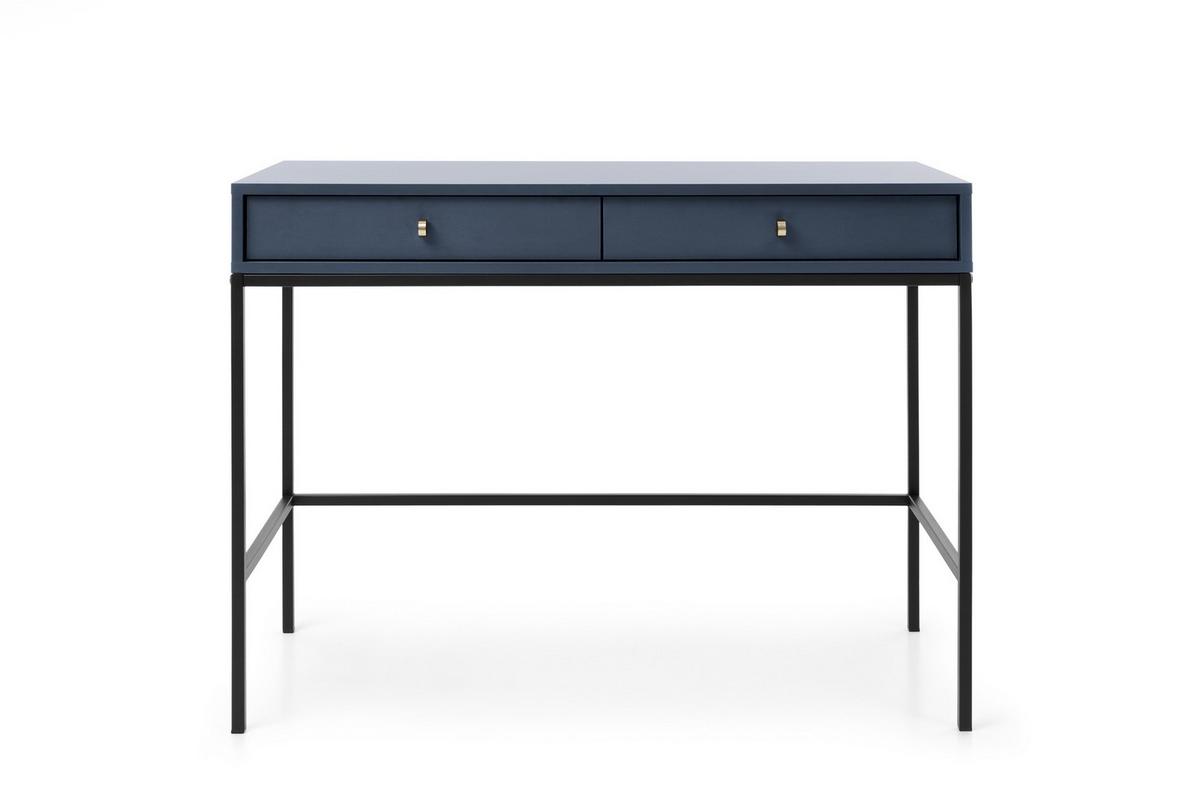 KONSOLENTISCH MONDO 104/78/50 cm mit Schubladen, Blau - Blau, Holzwerkstoff (50/104/78cm) - MASSENO