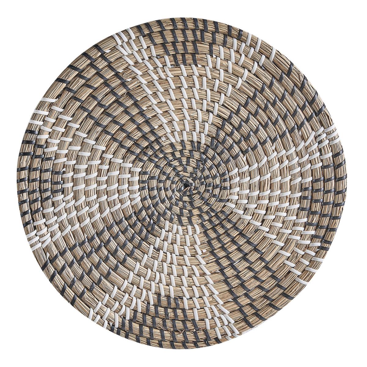 WANDDEKORATION Seegras beige Laocai - Beige, Naturmaterialien (45/45/1cm) - Beliani