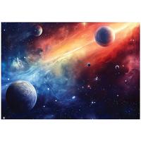 FOTOTAPETE Kinderzimmer Junge Weltall 250x175 - Multicolor, Papier (250/175cm) - Wallarena