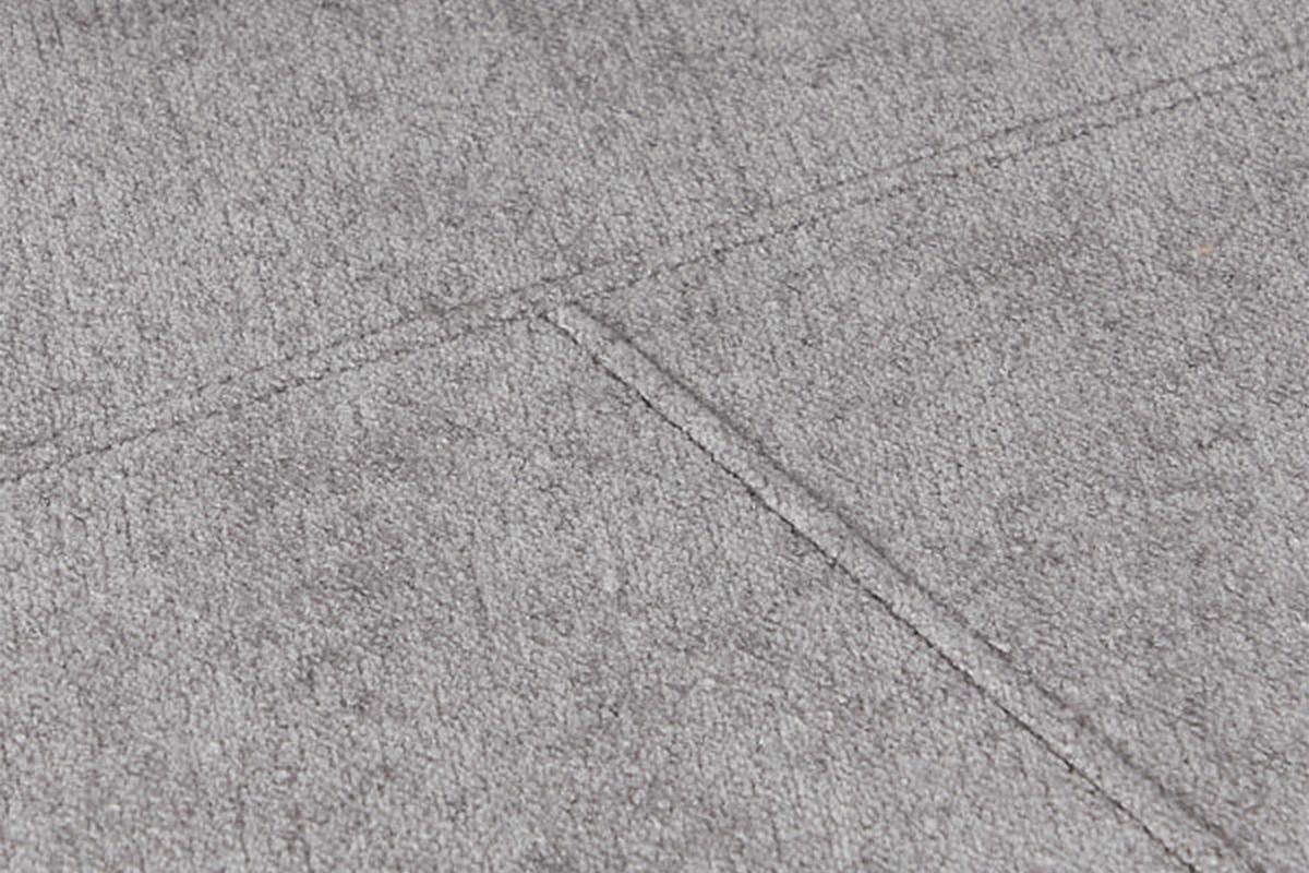 DESIGNSOFA GARBO Grau Webstoff - Schwarz/Grau, Textil/Metall (280/92/158cm) - KAWOLA