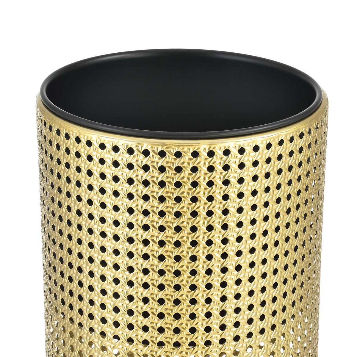 PFLANZENSTÄNDER-SET 2 TLG. Lüttich - Goldfarben/Schwarz, Metall (24/66/24cm) - [en.casa]