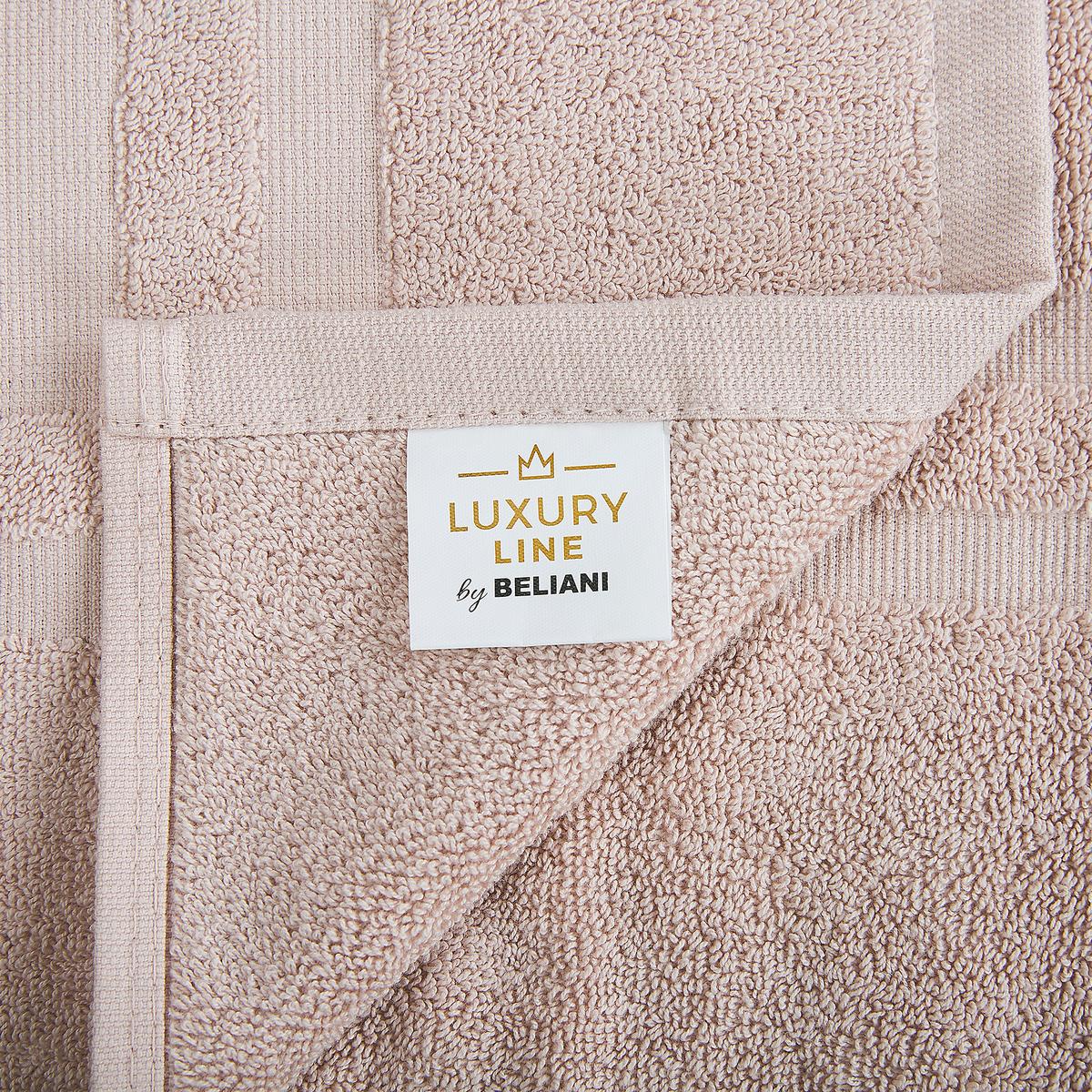 BADEHANDTUCH 9-teilig Rosa Atai - Pink, Textil (70/140cm) - Beliani