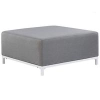 OTTOMANE Rovigo 83/83/36 cm - Grau, Kunststoff/Textil (83/36/83cm) - Beliani