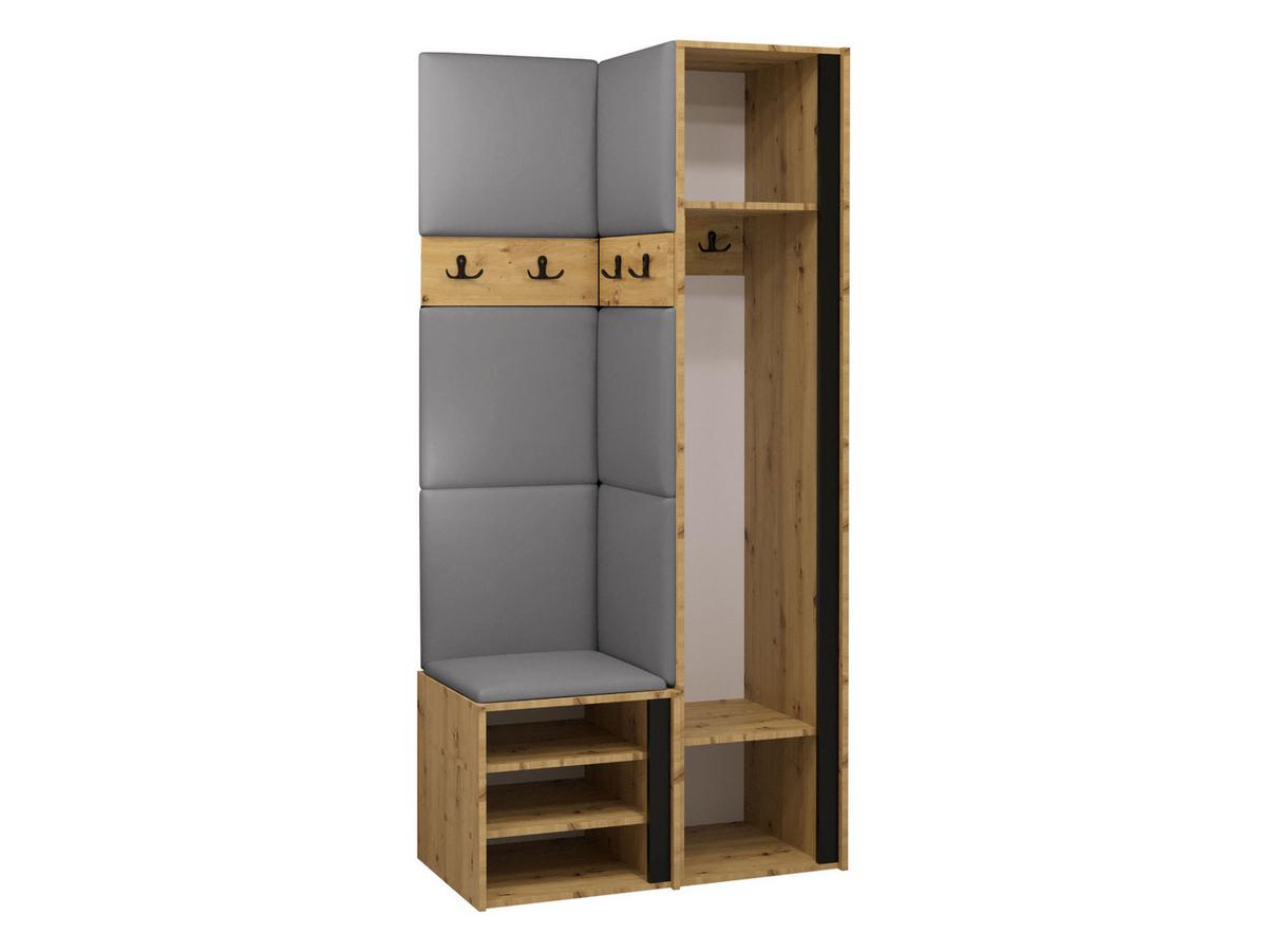 GARDEROBEN-SET Orion XXV - Kaschmir/Braun, Holzwerkstoff/Kunststoff (82/186/46cm) - MIRJAN24