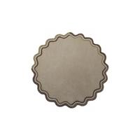 TEPPICH aus Wolle WINCH in Natur, mit Bordüre, Ø 180 cm - Beige, Textil (180/180cm) - KADIMA DESIGN