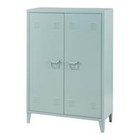 METALLSCHRANK Oripää - Blau, Metall (75/110/33cm) - [en.casa]