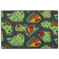KINDER SPIEL STRASSENTEPPICH - Anthrazit, Textil (200/200cm) - Snapstyle