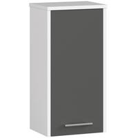 BADKOMMODE Weiß, Graphit Grau 60/30/22,5 - Weiß/Grau, Holzwerkstoff (30/60/23cm) - RAUMHIRSCH FURNITURE