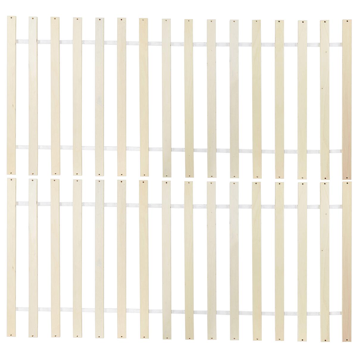 BETT mit Lattenrost 140/200 cm Kiefernholz Hellbraun Dauphin - Hellbraun, Holz (140/200cm) - Beliani