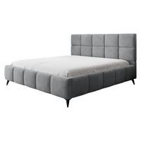 POLSTERBETT Amber - Schwarz/Naturfarben, Holzwerkstoff/Textil (180/200cm) - MIRJAN24