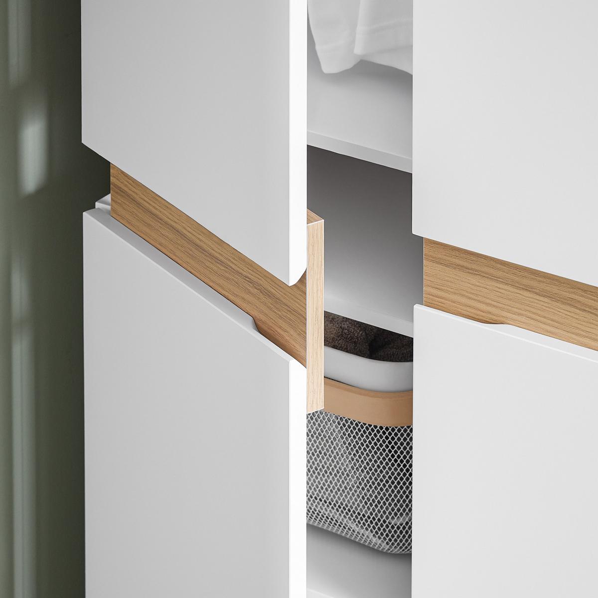 KLEIDERSCHRANK Weiß - Weiß, Holzwerkstoff (61/192/30cm) - SoBuy