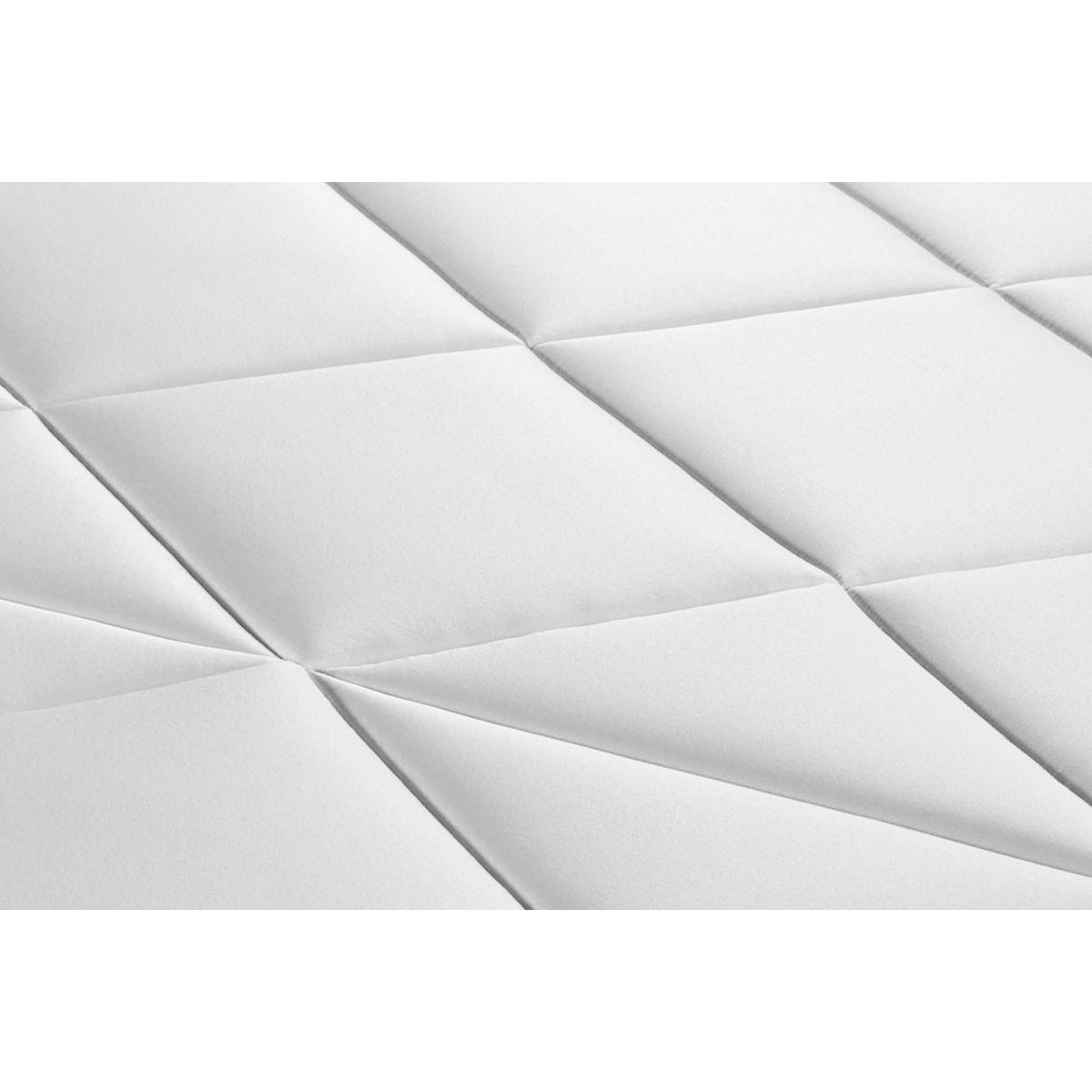 BETT Windsor Taschenfederkern und Memory-Schaum 150 x 190 cm h1 - Kit Bettgestell Schwarz - Beige/Schwarz, Karton/Holz (150/190cm) - ROYAL PALACE BEDDING