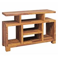 SIDEBOARD – Mango Massivholz, 115x76x40 cm, mit Fächern - Braun, Holz (115/76/40cm) - KADIMA DESIGN