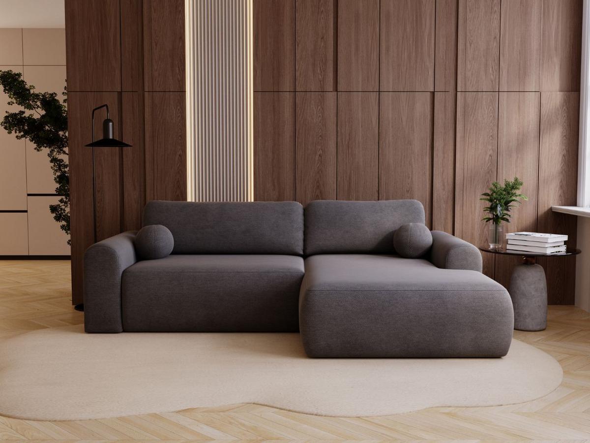 ECKSOFA Savana Grau Links - Grau, Holz/Textil (257/177cm) - Graingold