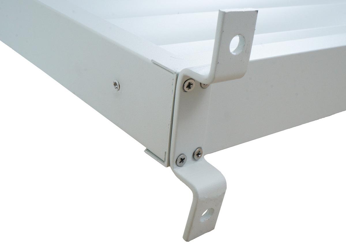 LAMELLENWAND FÜR PERGOLA Weiß - Weiß, Metall (94/213/15cm) - MCW