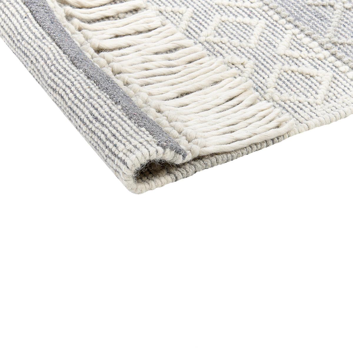 KURZFLOR-TEPPICH Tonya 230/160 cm - Grau, Textil (160/230cm) - Beliani