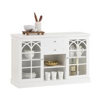 SIDEBOARD Weiß - Weiß, Glas/Holzwerkstoff (120/78/39cm) - SoBuy