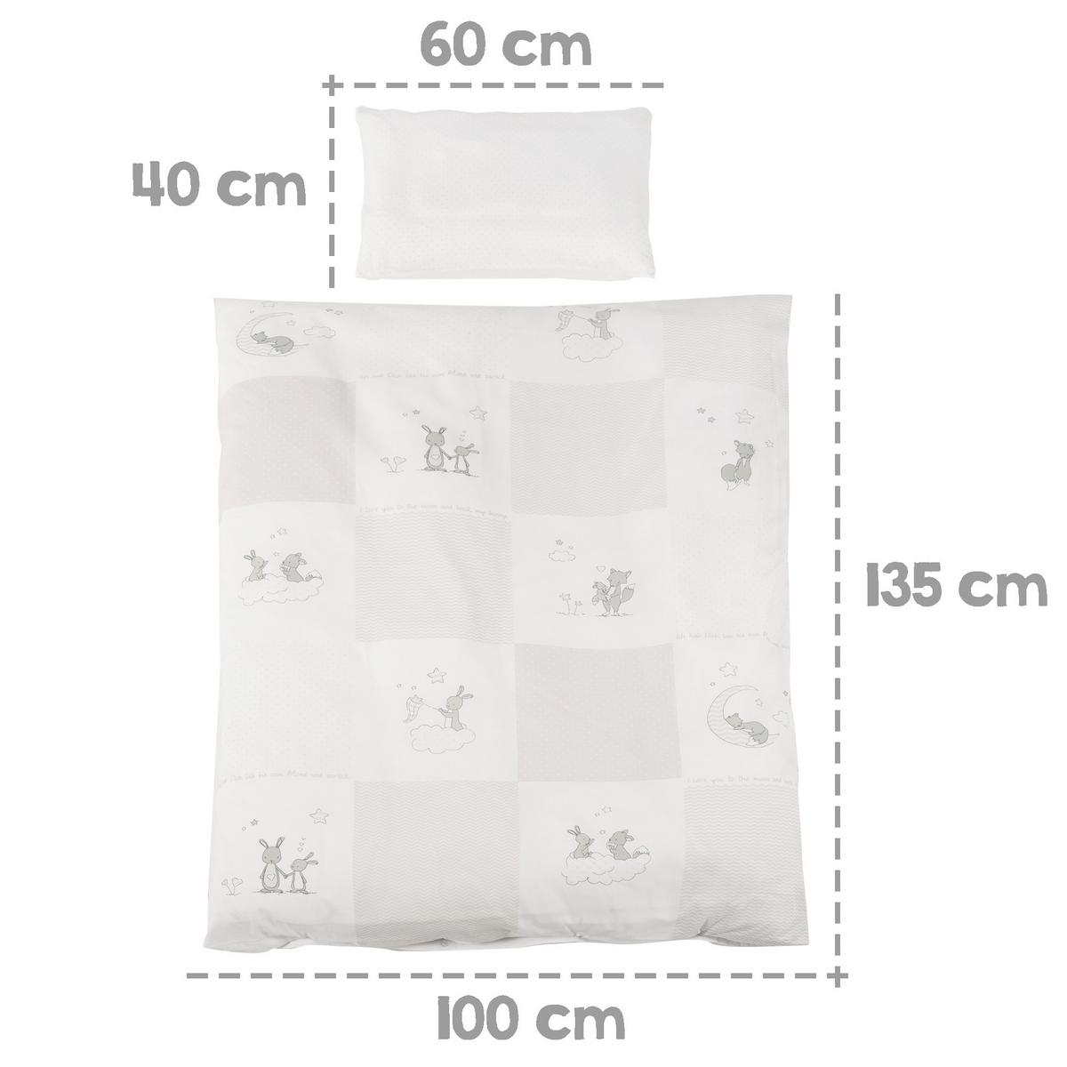 BABYBETT Hase 70 x 140 cm weiß - Weiß, Holzwerkstoff (70/140cm) - Roba