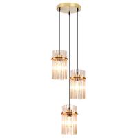 PENDELLEUCHTE Sage 25/25/150 cm - Goldfarben, Glas (25/25/150cm) - ZMH