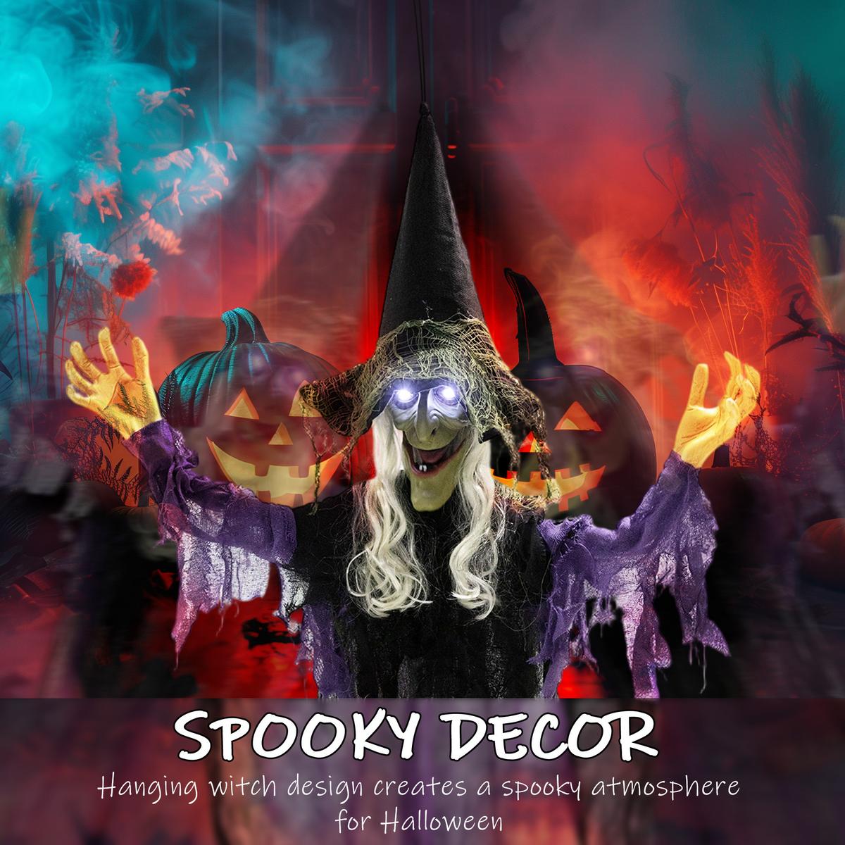 HALLOWEEN-DEKORATION Stahl Polyester Violett - Violett, Textil (15/183/80cm) - Outsunny